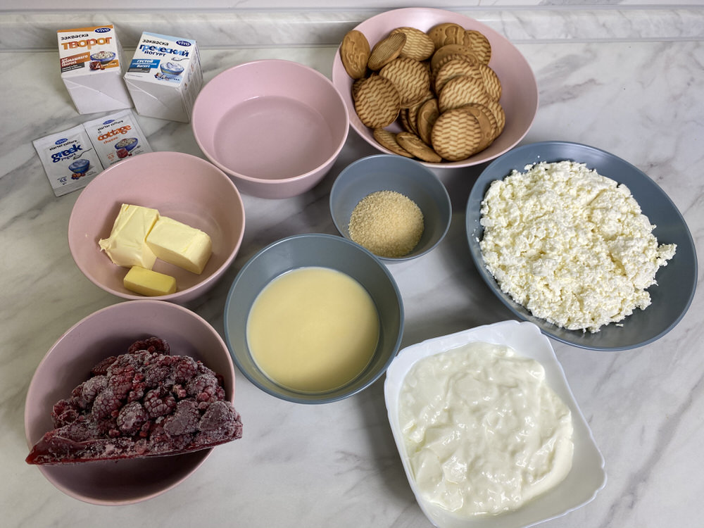 Ингредиенты для йогуртового торта